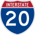 Interstate 20 marker