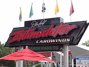 Intimidator entrance sign