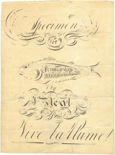 John Neal Penmanship Sample 1813