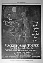 Mackintosh toffee ad 1900s