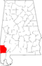Map of Alabama highlighting Washington County.svg