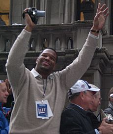 Michael Strahan superbowl parade