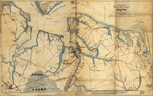 Military Reconnaissance Map of Hampton Roads and Norfolk VA Made by TJ Cram