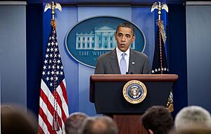 Obama delivered remarks on debt limit and deficit reduction