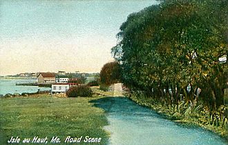 Road Scene, Isle au Haut, ME