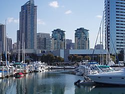 Southeastern part of the Marina district viewed from Marina Park.