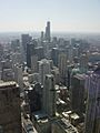 Sears Tower from Hancock Observation Deck - daytime