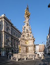 Wien Graben Pestsäule Ostseite