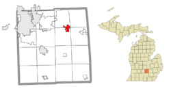 Location within Ingham County