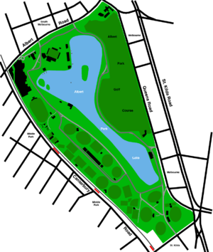 Albert Park Lake Map