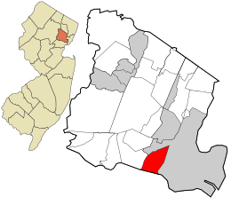 Location in Essex County and the state of New Jersey.