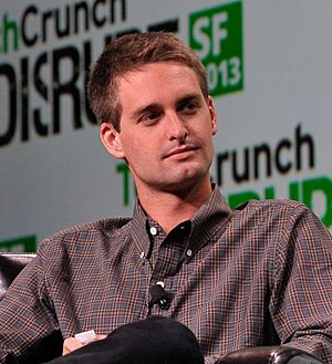 Evan Spiegel at TechCrunch 2