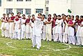 Girls wearing patiala salwar