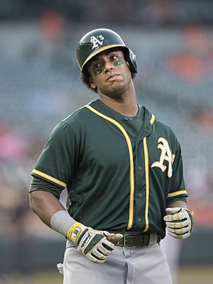 Khris Davis (36608852231).jpg