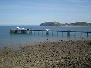 Llandudno pier from great orme