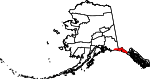 State map highlighting Yakutat