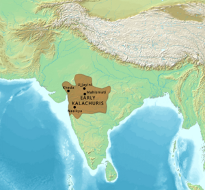 Map of the Early Kalachuris