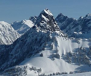 Mount Thomson in winter