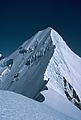 Mt Tasman north shoulder view south to summit NZ Mon 21 March 1983