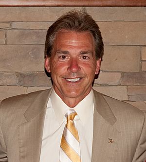 Nick Saban in 2009 (cropped)