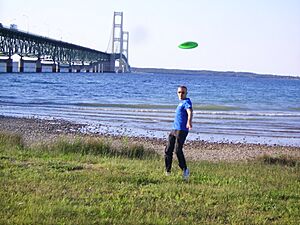Person throwing flying disc
