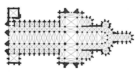 Plan.cathedrale.Rouen-01