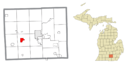 Location within Jackson County