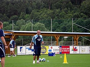 Stephen Carr à l'entraînement