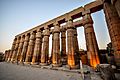 The double row of columns with papyrus bundle capitals - The Court of Amonhotep III - Luxor Temple (14075179947)