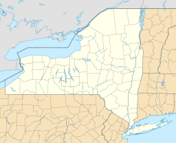 Location of Lake Washington in New York, USA.