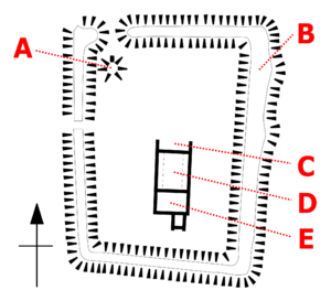 Weeting Castle plan