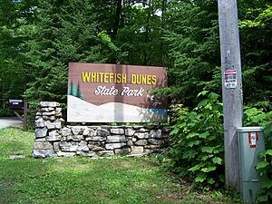 WhitefishDunesStateParkSign