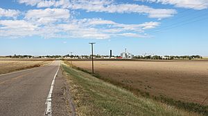 Bethune from the south, at Interstate 70