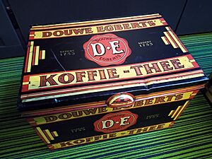 Douwe Egberts koffie- en thee kist