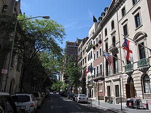 East 69th Street between Park and Madison Avenues, in the Upper East Side Historic District