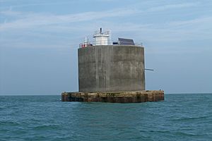 Image of the Nab Tower after extensive repairs and alterations in 2012.