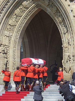 Jack Layton casket