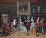 Jan Steen - Fantasy Interior with Jan Steen and the Family of Gerrit Schouten - Google Art ProjectFXD