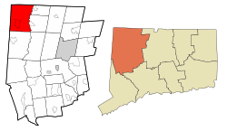 Location in Litchfield County, Connecticut