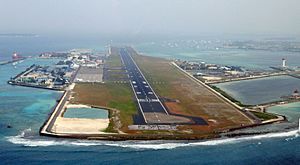 Malé im Landeanflug