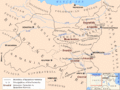 Map of Byzantine Armenia, 387-536