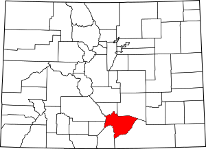 Location within the U.S. state of Colorado