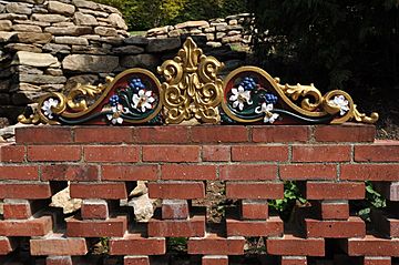 Naumkeag, garden wall detail