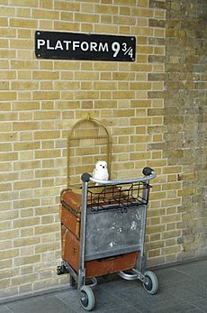 Platform 9 3-4 (King's Cross station, London, 2014)