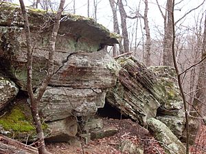 Roubidoux sandstone bluff