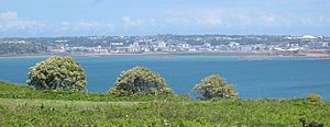 Saint Helier from Noirmont Jersey