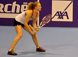 Siniakova et Voracova, Open de Limoges 2014 (cropped)