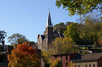 St Peters Catholic church -Harpers Ferry, West Virginia, USA-3Nov2007