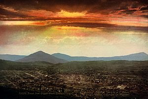 Sunset from Cripple Creek, Colorado, 1899