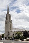 The Cathedral of St. Joseph the Workman, the "mother church" of the Catholic Diocese of La Crosse, designed by architect Edward J. Schulte and completed in 1962 in the Mississippi River port of La Crosse, Wisconsin.jpg